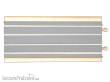 Halling B-3502 - Schienenverkleidung, Gerade zweigleisig, 2 Stk. zu 180 mm