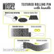 Greenstuff World GS-10493 - Strukturierte Walze Mit Griff - Steinfliesenboden von Greenstuff World