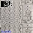 Greenstuff World GS-1160 - Strukturwalze Sechsecke