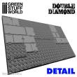 Greenstuff World GS-1164 - Walze - Doppelter Diamant Textur