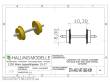 Halling ETH-AXO-VRP-080-H0M - Laufachse spitz, H0m, mit 8mm