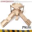 PWork Wargames PWTS00301MDF - MDF Terrain Combat Zone 01