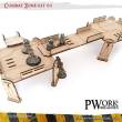 PWork Wargames PWTS00301MDF - MDF Terrain Combat Zone 01