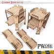 PWork Wargames PWTS00302MDF - MDF Terrain Combat Zone 02