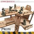 PWork Wargames PWTS00302MDF - MDF Terrain Combat Zone 02