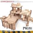 PWork Wargames PWTS00303MDF - MDF Terrain Combat Zone 03