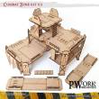 PWork Wargames PWTS00303MDF - MDF Terrain Combat Zone 03