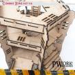 PWork Wargames PWTS00304MDF - MDF Terrain Combat Zone 04