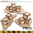 PWork Wargames PWTS00701MDF - MDF Terrain Crates Set