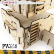 PWork Wargames PWTS00501MDF - MDF Terrain Cyber Zone 01