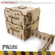 PWork Wargames PWTS00501MDF - MDF Terrain Cyber Zone 01
