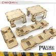PWork Wargames PWTS00502MDF - MDF Terrain Cyber Zone 02