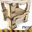 PWork Wargames PWTS00502MDF - MDF Terrain Cyber Zone 02