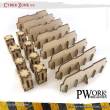 PWork Wargames PWTS00503MDF - MDF Terrain Cyber Zone 03