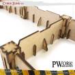 PWork Wargames PWTS00503MDF - MDF Terrain Cyber Zone 03
