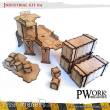 PWork Wargames PWTS00204MDF - MDF Terrain Industrial 04