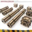 PWork Wargames PWTS00603MDF - MDF Terrain Industrial Pipeline
