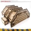 PWork Wargames PWTS00602MDF - MDF Terrain Large Barracks
