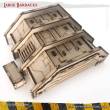 PWork Wargames PWTS00602MDF - MDF Terrain Large Barracks