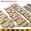 PWork Wargames PWTS00405MDF - MDF Terrain Lost Burg 05
