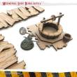 PWork Wargames PWTS00405MDF - MDF Terrain Lost Burg 05