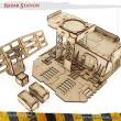 PWork Wargames PWTS00606MDF - MDF Terrain Radar Station