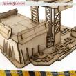 PWork Wargames PWTS00606MDF - MDF Terrain Radar Station