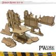 PWork Wargames PWTS00101MDF - MDF Terrain Urban Ruins 01