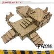 PWork Wargames PWTS00103MDF - MDF Terrain Urban Ruins 03