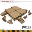 PWork Wargames PWTS00103MDF - MDF Terrain Urban Ruins 03