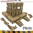PWork Wargames PWTS00103MDF - MDF Terrain Urban Ruins 03