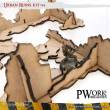 PWork Wargames PWTS00104MDF - MDF Terrain Urban Ruins 04