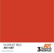 AK-Interactive AK11087 - AK 3GEN Scarlet Red 17ml