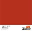 AK-Interactive AK11092 - AK 3GEN Matt Red 17ml