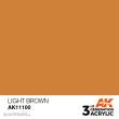 AK-Interactive AK11100 - AK 3GEN Light Brown 17ml