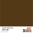 AK-Interactive AK11109 - AK 3GEN Dark Brown 17ml