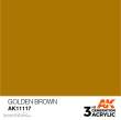 AK-Interactive AK11117 - AK 3GEN Golden Brown 17ml