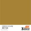 AK-Interactive AK11122 - AK 3GEN Green Ocher 17ml