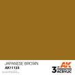 AK-Interactive AK11123 - AK 3GEN Japanese Brown 17ml