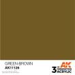 AK-Interactive AK11126 - AK 3GEN Green-Brown 17ml