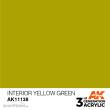 AK-Interactive AK11138 - AK 3GEN Interior Yellow Green 17ml