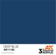 AK-Interactive AK11182 - AK 3GEN Deep Blue 17ml