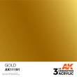 AK-Interactive AK11191 - AK 3GEN Gold 17ml