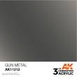 AK-Interactive AK11212 - AK 3GEN Gun Metal 17ml