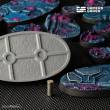 Gamers Grass GGB-AIO75 - Alien Infestation Bases 75mm (x3)