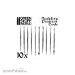 Greenstuff World GS-1570 - Modellierwerkzeug Set Edelstahl