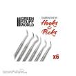 Greenstuff World GS-1250 - 6x Modellierwerkzeug HAKEN Set