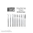 Greenstuff World GS-1012 - 10x Modellierwerkzeug Set