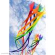 HQ 126454 - Soft Swirl Rainbow 600 - Drachenschwanz , 6mx86cm, 8 Farben