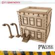 PWork Wargames TS00930MDF - MDF TERRAIN City Apartments